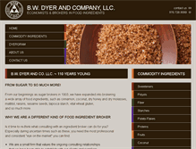 Tablet Screenshot of bwdyer.com